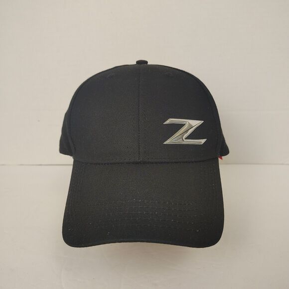 Rare Nissan Z Logo Hat Black Red Adjustable Cap Metal Emblem 350Z 370Z JDM - Picture 2 of 7